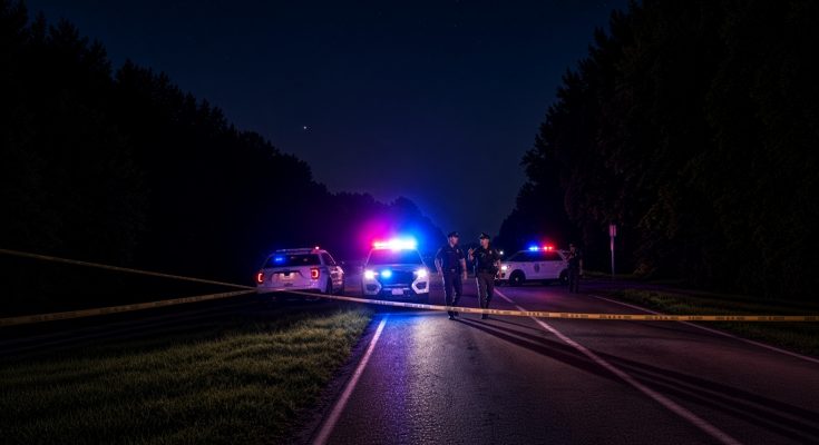 Police establish security perimeter as emergency personnel respond to active incident