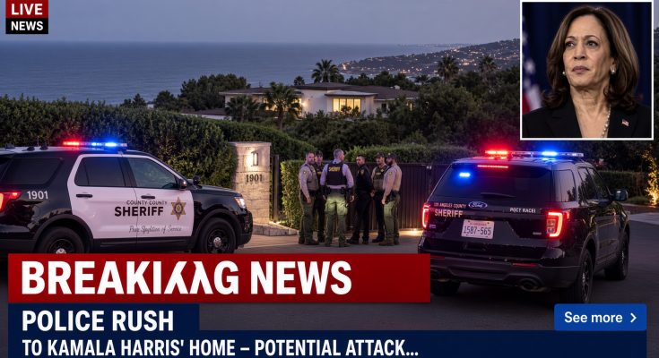 BREAKING: POLICE RUSH TO KAMALA HARRIS’ HOME – POTENTIAL ATTACK